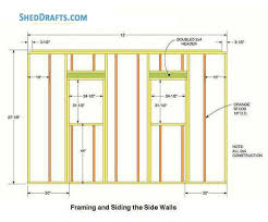 The dead men are 2×4 struts bolted to the wall studs and anchored to a perpendicular 2×4 sleeper (see figure a). 10 12 Gable Garden Shed Plans Blueprints For Diy Construction