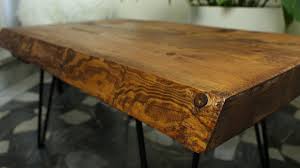Here we have explored a diy pallet coffee table with hairpin legs which is much in serviceability and makes a fashionable furniture statement. Rustic Coffee Table With Hairpin Legs