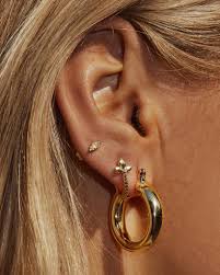 Baby Amalfi Tube Hoops Gold Gold Bar Earrings Luv Aj Earrings Tiny Stud Earrings