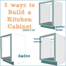 Three Ways To Build Diy Kitchen Cabinets Cocina Renovada Puerta De Gabinete Planos De Vitrina