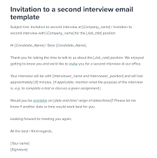 While the sample thank you note above could be sent in the mail as a letter, it's best as an email after your interview. Second Interview Invitation Email Template Workable