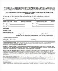 Another frequently requested form is the sample reasonable accommodation request form for employers. Free 16 Vehicle Authorization Forms In Pdf Ms Word