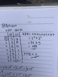 3 x 2 x 2 x 2. Kpk Dari 18 Dan 32 Adalah Brainly Co Id