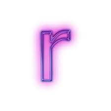 Download Free Letter R Glowing Purple Neon Icon Icons Etc Free Lettering Lettering Letter R