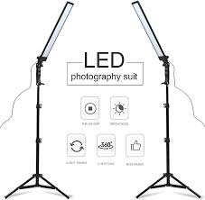 180 Led Light Photography Studio Led Lighting Kit Adjustable Light With Light Stand Tripod Photographic Vi Adjustable Lighting Led Light Kits Light Photography