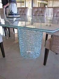 The top is made of three pieces of glass. Glass Dining Table Shattered Clear Glass Sans Soucie Glass Dining Table Dining Table Glass Top Table