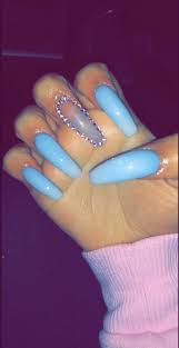 The best coffin nails ideas that suit everyone blue pinterest nessah_xoxxo nail blue coffin nails nails. Bluenails Blue Nails Acrylic Acrylicnails Prettynails Coffinnails Pink Acrylic Nails Baby Blue Nails Blue Acrylic Nails