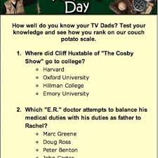 Let's find out fun facts about it! Tv Dad Trivia Father S Day Games Tv Dads Father S Day Games Father Games
