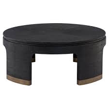 Constanta Regency Black Raffia Round Gold Coffee Table In 2020 Round Gold Coffee Table Coffee Table Wood Round Cocktail Tables