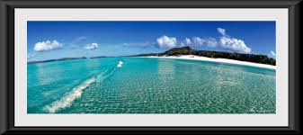 High quality prints with a wooden frame ready to hang. Ken Duncan Whitehaven Beach Matted And Framed Landscapes Posters Prints Memorabilia Australia