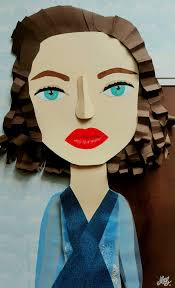 Hello. This is my papercut tribute to Gene Tierney as the obsessive Ellen  Berent in 1945's Leave Her to Heaven. Do you recognize the scene?