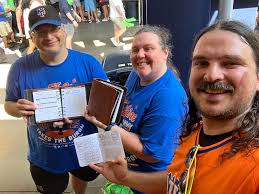 Meeting a ranger at the ballpark event
