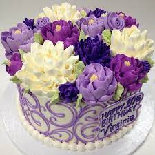 The White Flower Cake Shoppe Whiteflowercakeshoppe Shades Of Purple Instagram Photo Websta Cupcake Cakes Floral Cake Cake