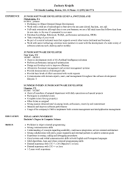 A proven job specific resume sample for landing your next job in 2021. Junior Software Developer Resume Samples Velvet Jobs