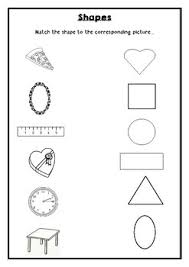 Just print, cut out, & and sort the shapes with this cute shapes matching worksheet! Shapes Match Worksheet By Rehana S Store Teachers Pay Teachers