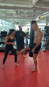 UFC Champion Alex Pereira kicks Nina Drama with 1% power LOL