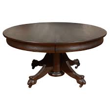 19th Century Original Black Painted Claw Foot Pedestal Coffee Table For Sale At 1stdibs