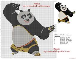 Kung Fu Panda Patron Punto De Cruz 150 Puntos Patrones Punto De Cruz Gratis Simple Unicos Esquemas Graficos Motivos Abecedarios Bebe Cross Stitch Disney Cross Stitch Cross Stitch Patterns