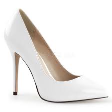 Scarpe donna sandali decoltè tacco comodo alti 13c scamosciati con cinturino z25 e8. Bianco Vernice 13 Cm Amuse 20 Scarpe Tacchi A Spillo Con Punta