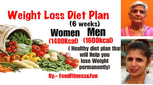 Weight Loss Diet Plan For 6 Weeks For Men Women Healthy Diet Plan To Lose Weight Permanently