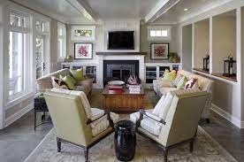 Arrange A Living Room With Fireplace