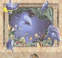 3D Inkjet Glazed Ceramic Bathroom Wall Tile in China