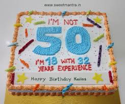 50th Birthday Sheet Cake Ideas For Men Customized Fresh Cream Designer Sheet Cake For Dad S 50th Birthday At Balewadi Pune Birthday Sheet Cakes 50th Birthday Cake Dad Birthday Cakes