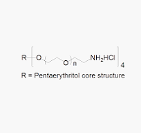 4arm PEG Amine, HCl Salt