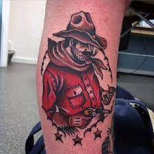 The cowboy tattoos are symbolic of freedom, independence, honesty, strength, and an overall love of the allure of the cowboy tattoos is in that you can go to the right, to the left, or anywhere in the. 90 Cowboy Tattoos For Men Wild Wild West Designs