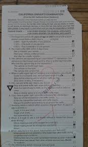 Driver's examination answer sheet 1. Dmv Printable Sample Test California Pin On Dmv Test Pake Nanas