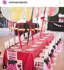 Bestseller add to favorites minnie mouse centerpiece jollyscreation $ 12.00. Traditional Minnie Mouse Birthday Party Dessert Table And Decor Table Setting And Decor Birthday Party Desserts Party Dessert Table Minnie Mouse Birthday Party