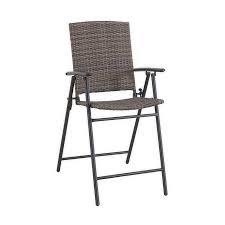 Firstly, they provide a convenient seating place while you are out on the lawn, garden, yard secondly, they are very portable for easy movements and carrying for long distances. Barrington Wicker High Folding Patio Chairs In Brown Set Of 2 Bed Bath Beyond