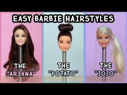 #green hair #teal hair #blue hair #colorful hair #dyed dolls #curls #hair #alternative. 5 Easy Barbie Doll Hairstyles Tutorial Youtube Barbie Doll Hairstyles Barbie Hairstyle Doll Hair