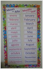 Free Calendar Printables English And Spanish Spanish Curriculum Learning Spanish Preschool Spanish
