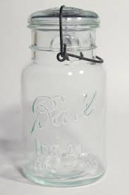 Maybe you would like to learn more about one of these? Ball Ideal Mason Jar W 1908 Patent Date Antique Vintage Bail Glass Lid Canning Jar