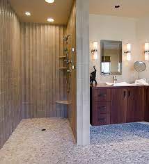 Many walk in showers are not straight walls but have shape. Doorless Shower Pros And Cons Of Having One On Your Home