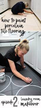 How To Paint Tile Flooring With Rust Oleum Floor Coating Painting Tile Painting Tile Floors Tile Floor