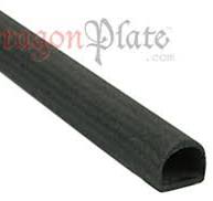 Carbon Fiber Straight D-Tube .5" x .45" x 16"