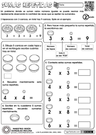 3 X 3 9 Sumas Repetidas Sumas Repetidas 4 X 4 Actividades Divertidas De Matematicas Actividades De Multiplicacion Matematicas De Primer Grado