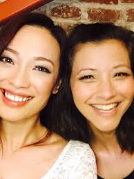 1) The director of ENDS AND MEANS, Karly Kato Bang (2) Karly and actors  Daniel Mora and María Montenegro (3) Karly and co-producer, Denise Kato