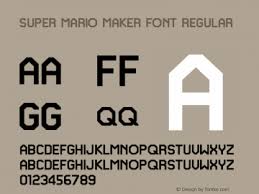 The ingame font from new super mario bros. Super Mario Maker Font Font Super Mario Maker Font Font Super Mario Maker Font Version 1 0 Font Ttf Font Uncategorized Font Fontke Com
