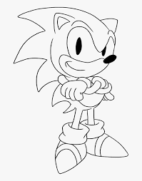 Printable sonic activity sheets & coloring pages. Sonic Is Being Issued A Thumbs Up The Hand Coloring Classic Sonic Coloring Pages Hd Png Download Transparent Png Image Pngitem