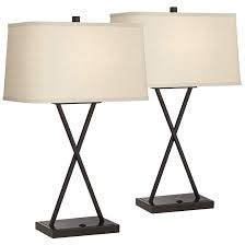 Sparkling caprani floor lamp transitional bedroom… Megan Usb Table Lamp Set Of 2 With Led Bulbs 36w45 Lamps Plus In 2021 Table Lamp Sets Table Lamp Lamp