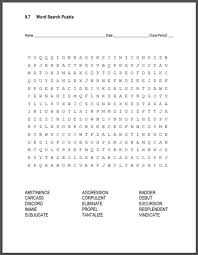 Vocabulary Terms 9 7 Word Search Puzzle Student Handouts In 2020 Word Search Puzzle Vocabulary Vocabulary Worksheets