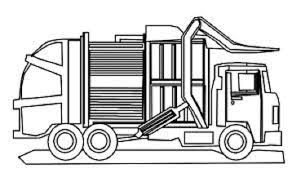 Garbage truck coloring page printable mike loved coloring the. Garbage Trucks Coloring Pages