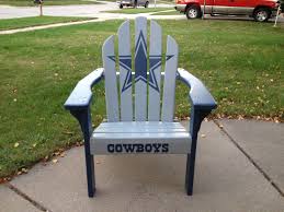 Dallas cowboys chairs and table. Dallas Cowboys Adirondack Chair I Painted For My Husband Dallas Cowboys Crafts Dallas Cowboys Decor Cowboys