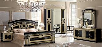 Aida Black Gold Queen Size Bed Aida Camelgroup Italy Modern Beds In 2020 Classic Bedroom Furniture Italian Bedroom Sets Italian Bedroom
