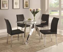 30 Rugs That Showcase Their Power Under The Dining Table Round Glass Dining Room Table Dining Room Table Set Round Glass Table
