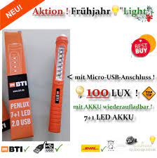 276 ergebnisse für bti akku. Bti Pen Light 7 1 Led Handlampe Micro Usb 100 Lux Inspektionslampe Akku Lampe Ebay