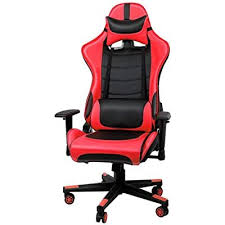 Idimex Chaise De Bureau Gaming Swift Racer Chair Style Racing Gamer Fauteuil Ergonomique Pivotant Siege A Roulettes Avec Dossier Inclinable Et Coussins Revet V 2020 G